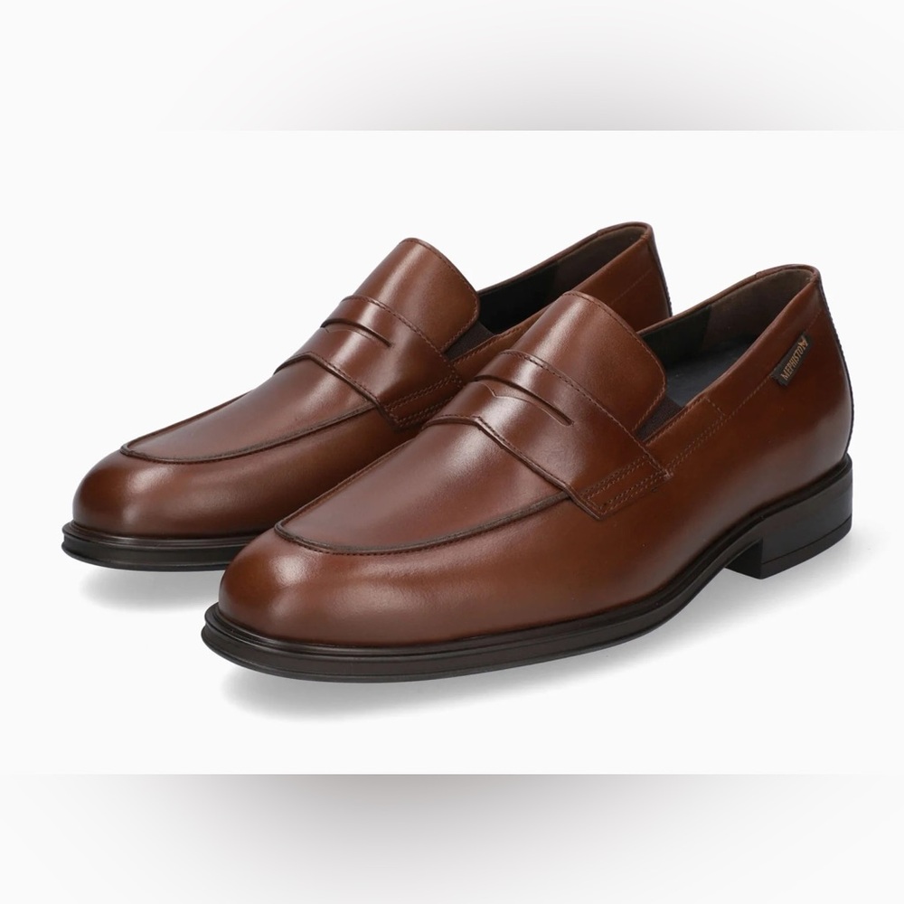 NWOB Men’s Mephisto Kurtis Dark Brown Leather Slip-On Loafers--Size 10.5